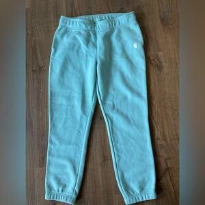 Carhartt Women’s Aqua Mint Fleece Joggers Sweatpants Size L